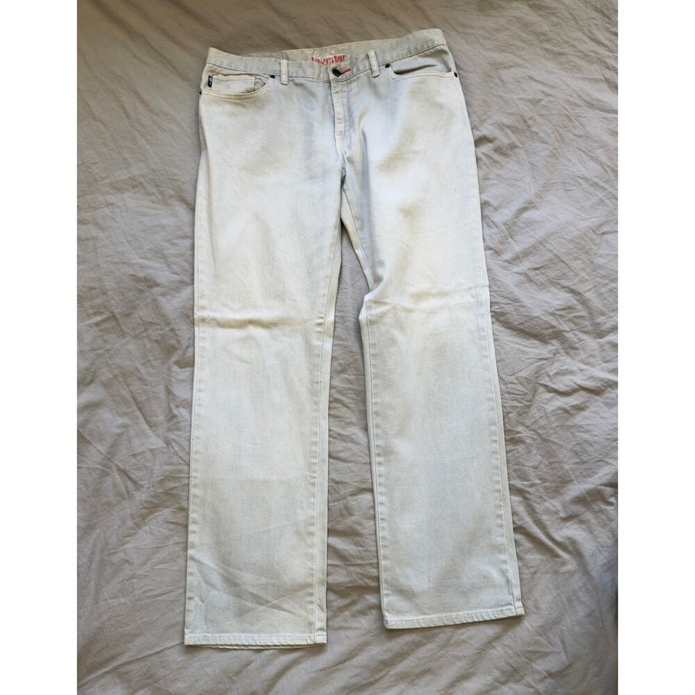 FOURSTAR Light Washe Denim Wide Straight Leg Jeans